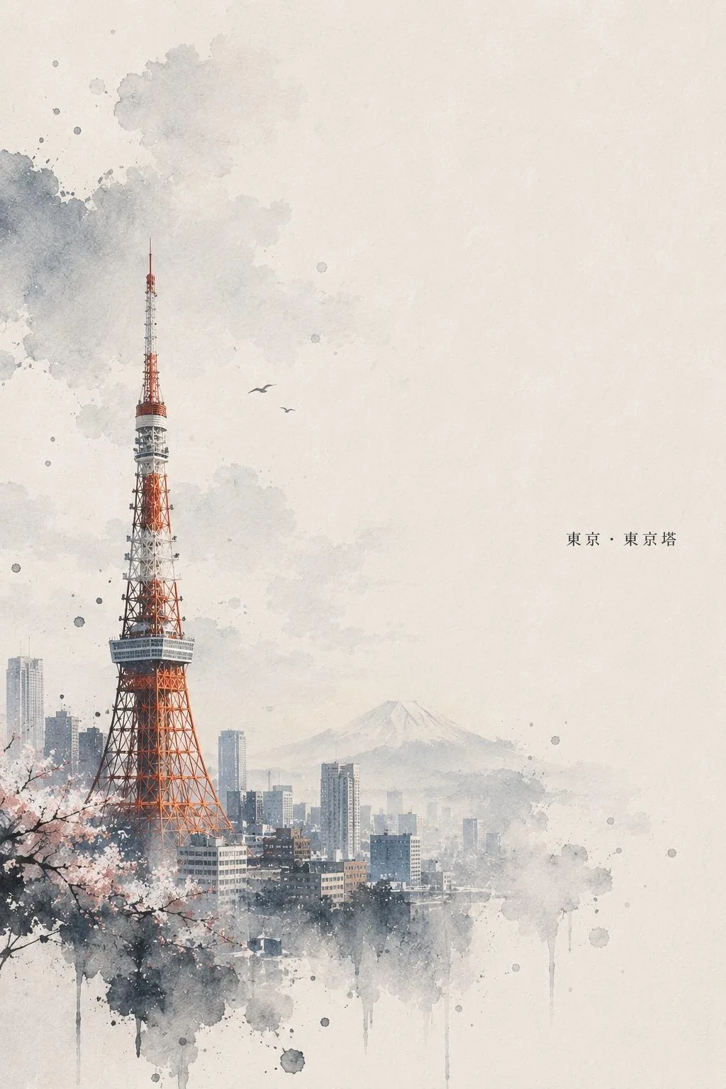 Ink Wash Poster 的公开作品示例 1，由 Twe_5 提供